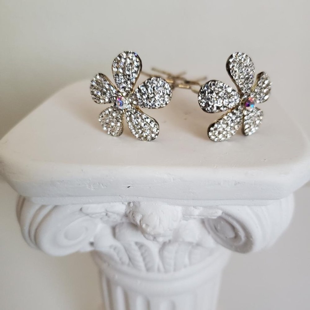 3 Hair Pins Rhinestone Hair Clips Accessories for Women and Girls
